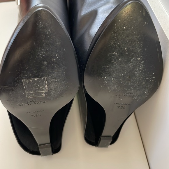 Givenchy Shark Lock Boots in Black Calf Leather size 38.5 - Picture 13 of 14